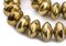 TheBeadChest Ethiopian Brass Saucer Beads, Large Hollow Handmade Bicone Lightweight Crafts Supplies for Jewelry Making (24mm)